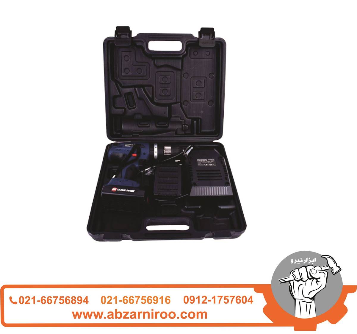 دریل پیچ گوشتی شارژی 18 ولت هیوندای مدل HP218L-CD دریل پیچ گوشتی شارژی 18 ولت هیوندای مدل HP218L-CD