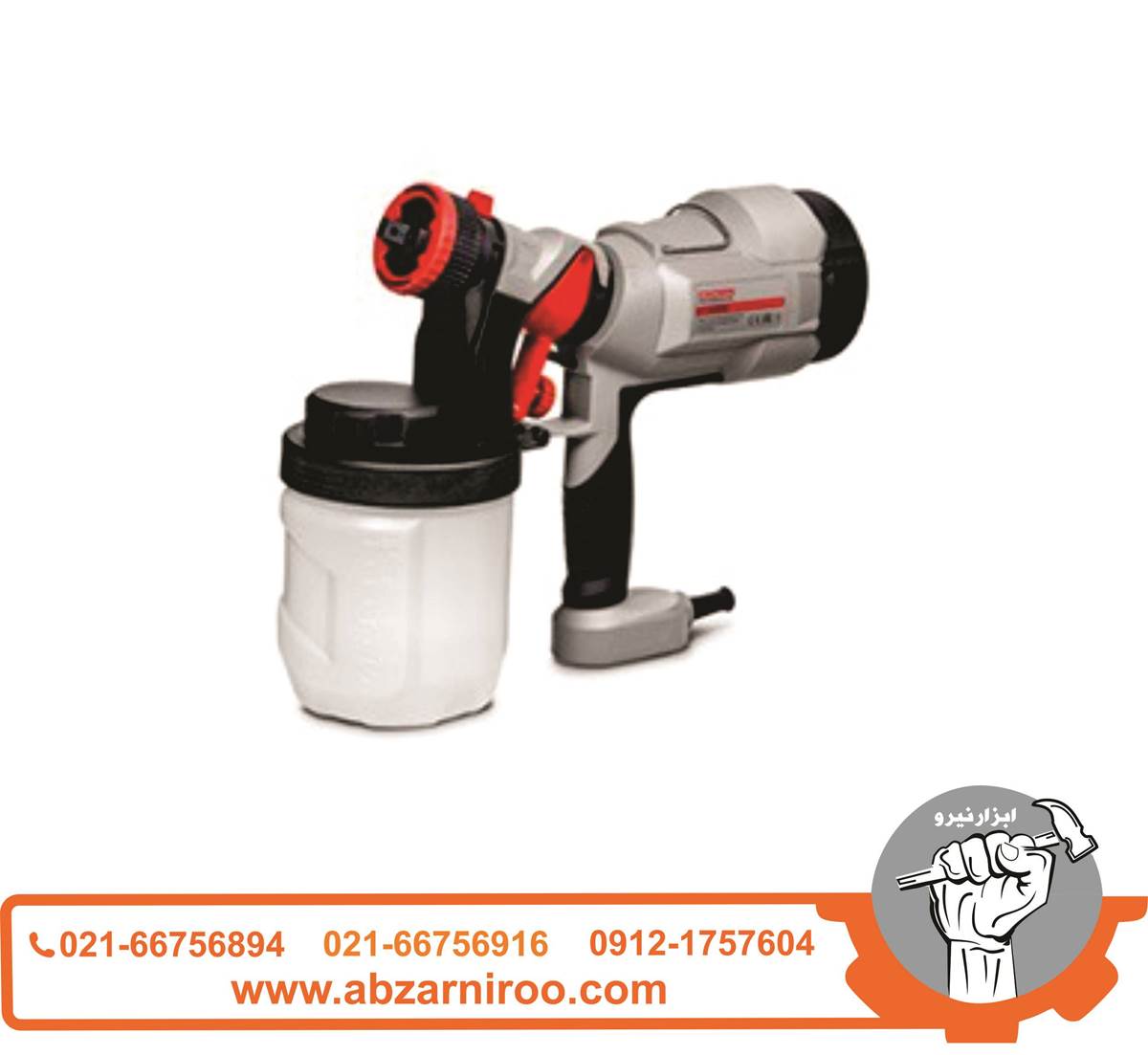 پیستوله رنگ پاش برقی 400 وات کرون مدل CT31013 پیستوله رنگ پاش برقی 400 وات کرون مدل CT31013