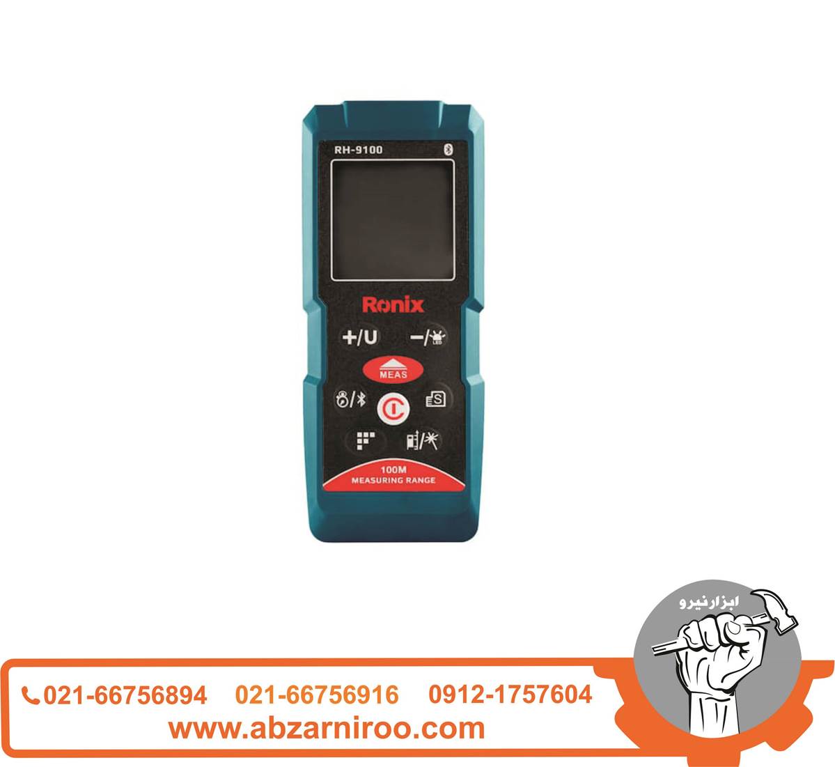 متر لیزری 100 متری رونیکس مدل RH-9100 متر لیزری 100 متری رونیکس مدل RH-9100