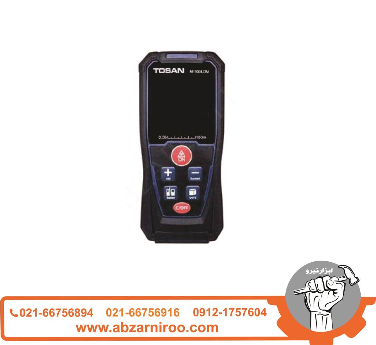 متر لیزری 60 متری توسن مدل M1060LDM متر لیزری 60 متری توسن مدل M1060LDM