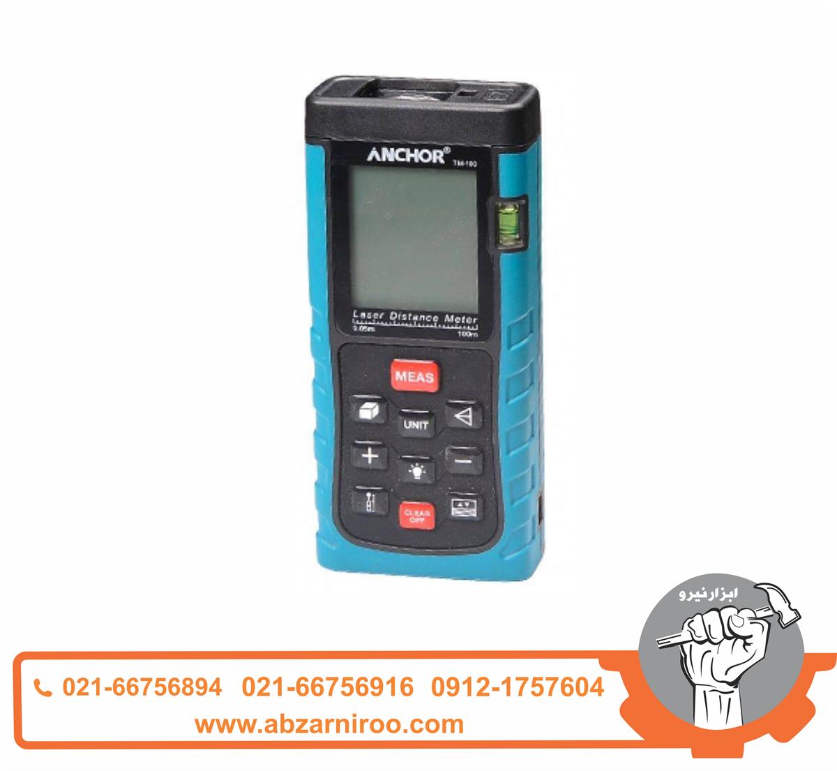 متر لیزری 80 متری آنکور مدل TM80 متر لیزری 80 متری آنکور مدل TM80