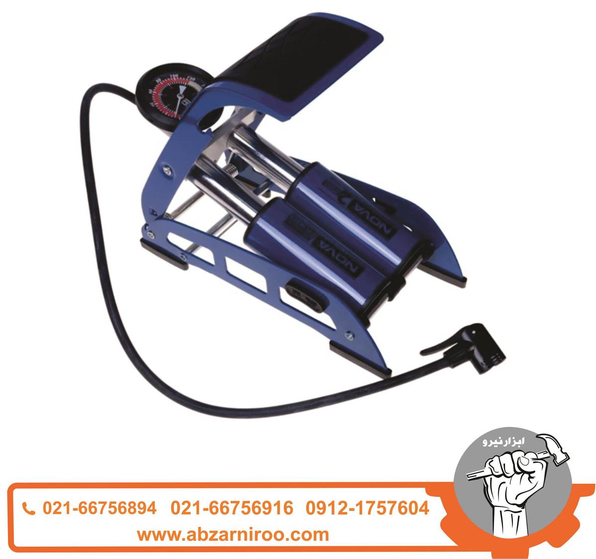 تلمبه باد پایی دو پمپ سوپر نووا مدل NTP9015 تلمبه باد پایی دو پمپ سوپر نووا مدل NTP9015