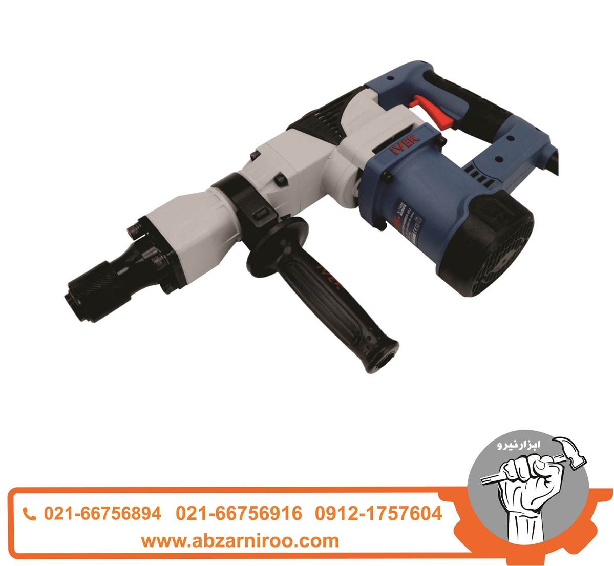 چکش تخریب 6 کیلویی 1200 وات ایوک مدل K-7406 چکش تخریب 6 کیلویی 1200 وات ایوک مدل K-7406