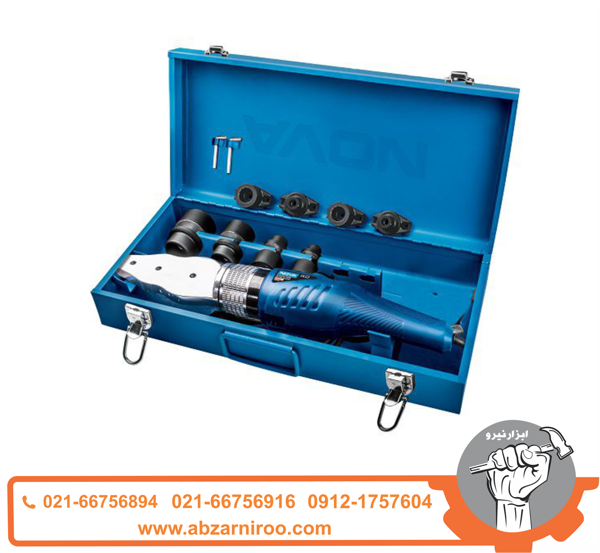 اتو لوله 2000 وات نووا مدل NTW-2416_همراه با کیف فلزی اتو لوله 2000 وات نووا مدل NTW-2416_همراه با کیف فلزی