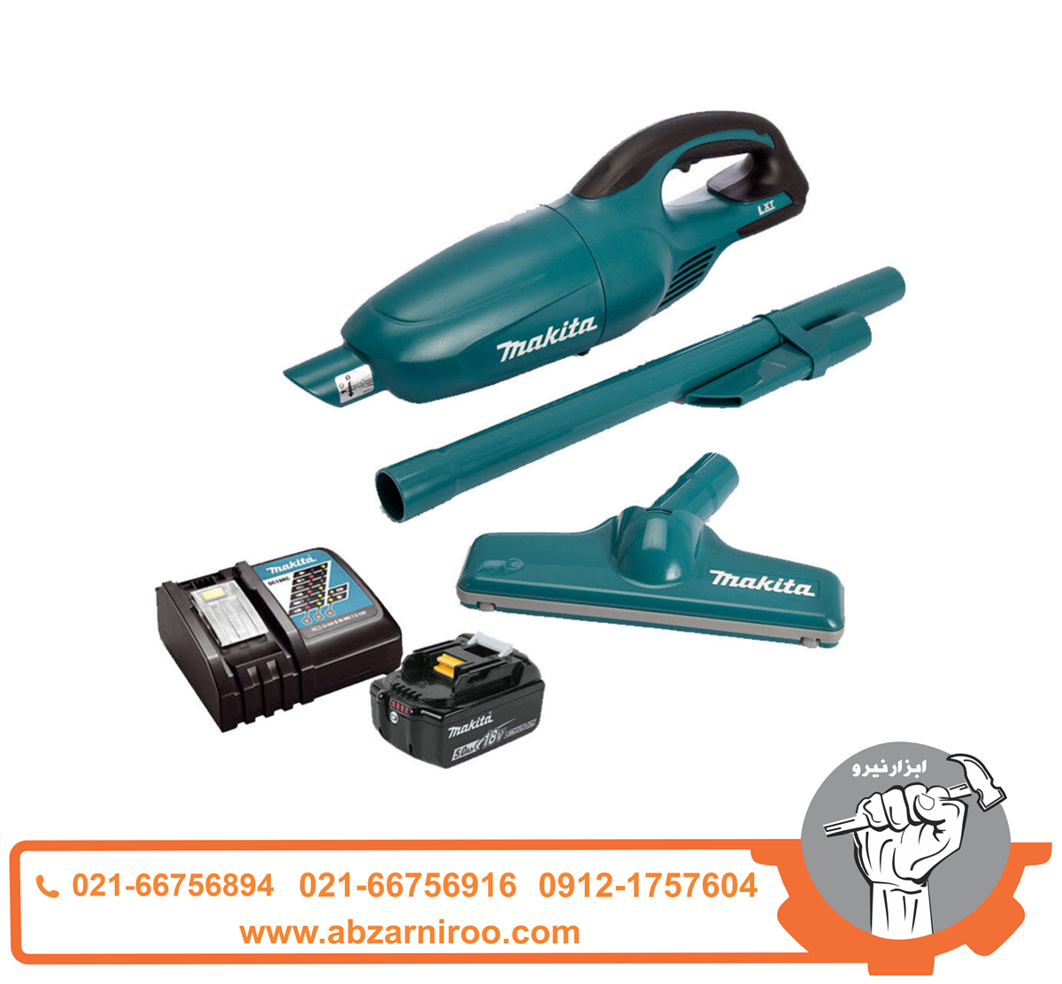 جارو شارژی لیتیوم 18 ولت ماکیتا مدل DCL180RF جارو شارژی لیتیوم 18 ولت ماکیتا مدل DCL180RF