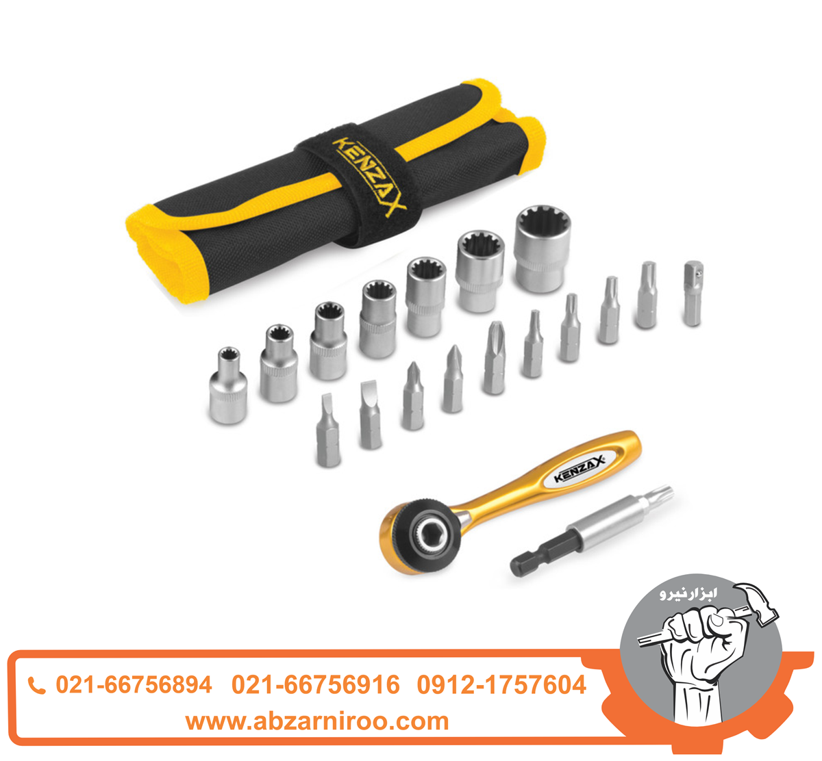 مجموعه 19 عددی سری پیچ گوشتی کنزاکس مدل KBR-119 مجموعه 19 عددی سری پیچ گوشتی کنزاکس مدل KBR-119