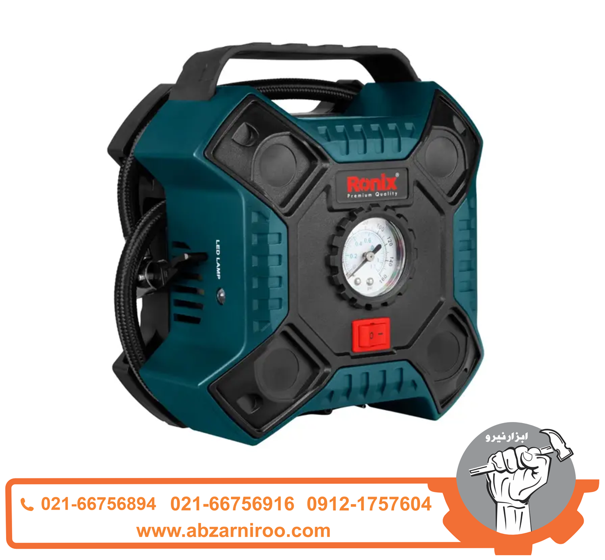 مینی کمپرسور باد فندکی رونیکس مدل RH-4263 مینی کمپرسور باد فندکی رونیکس مدل RH-4263