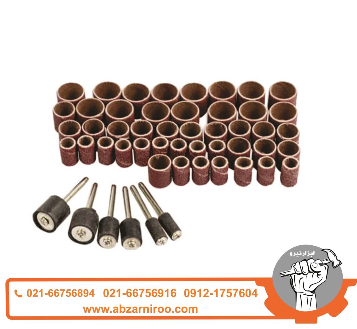 مجموعه 51 عددی سنباده دنباله 3 میلیمتری مجموعه 51 عددی سنباده دنباله 3 میلیمتری