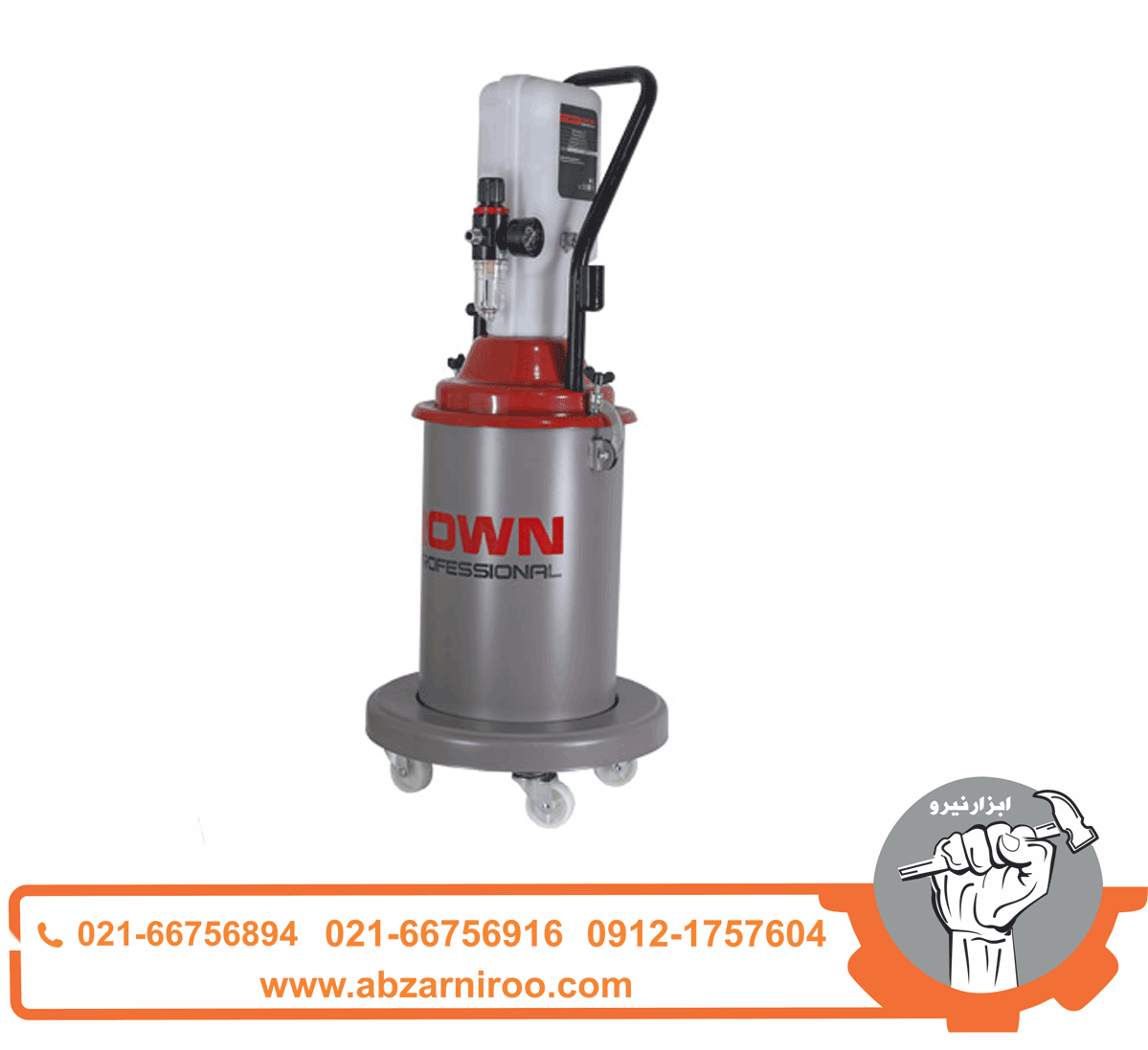 گریس پمپ 12 لیتری 400 بار کرون مدل CT38097 گریس پمپ 12 لیتری 400 بار کرون مدل CT38097