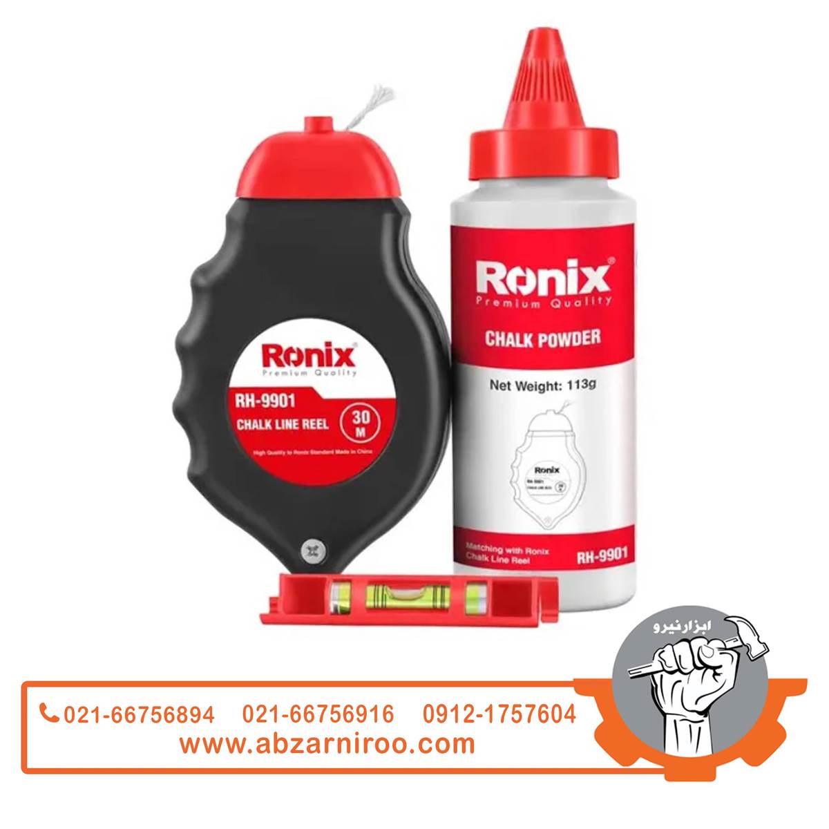 کیت ریسمان رنگی بنایی30متری رونیکس مدل RH-9901 کیت ریسمان رنگی بنایی30متری رونیکس مدل RH-9901