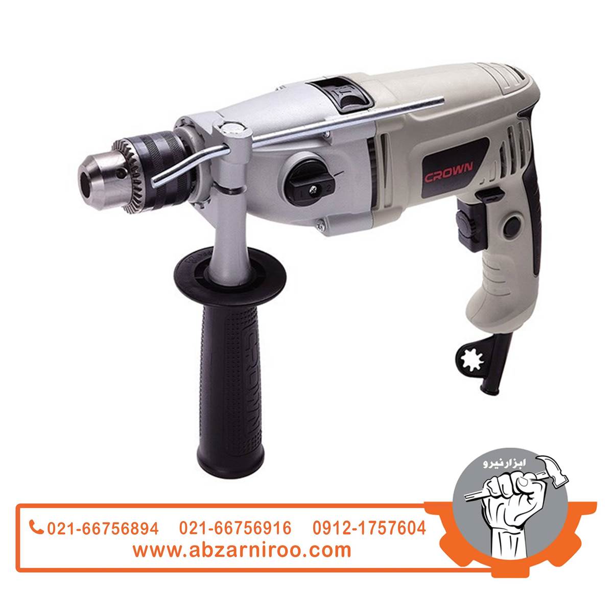 دریل گیربکسی چکشی 810 وات کرون مدل CT10067 دریل گیربکسی چکشی 810 وات کرون مدل CT10067