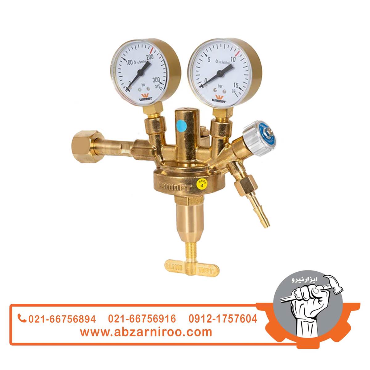 مانومتر اکسیژن طرح زینسر وینر مدل W-029OX مانومتر اکسیژن طرح زینسر وینر مدل W-029OX