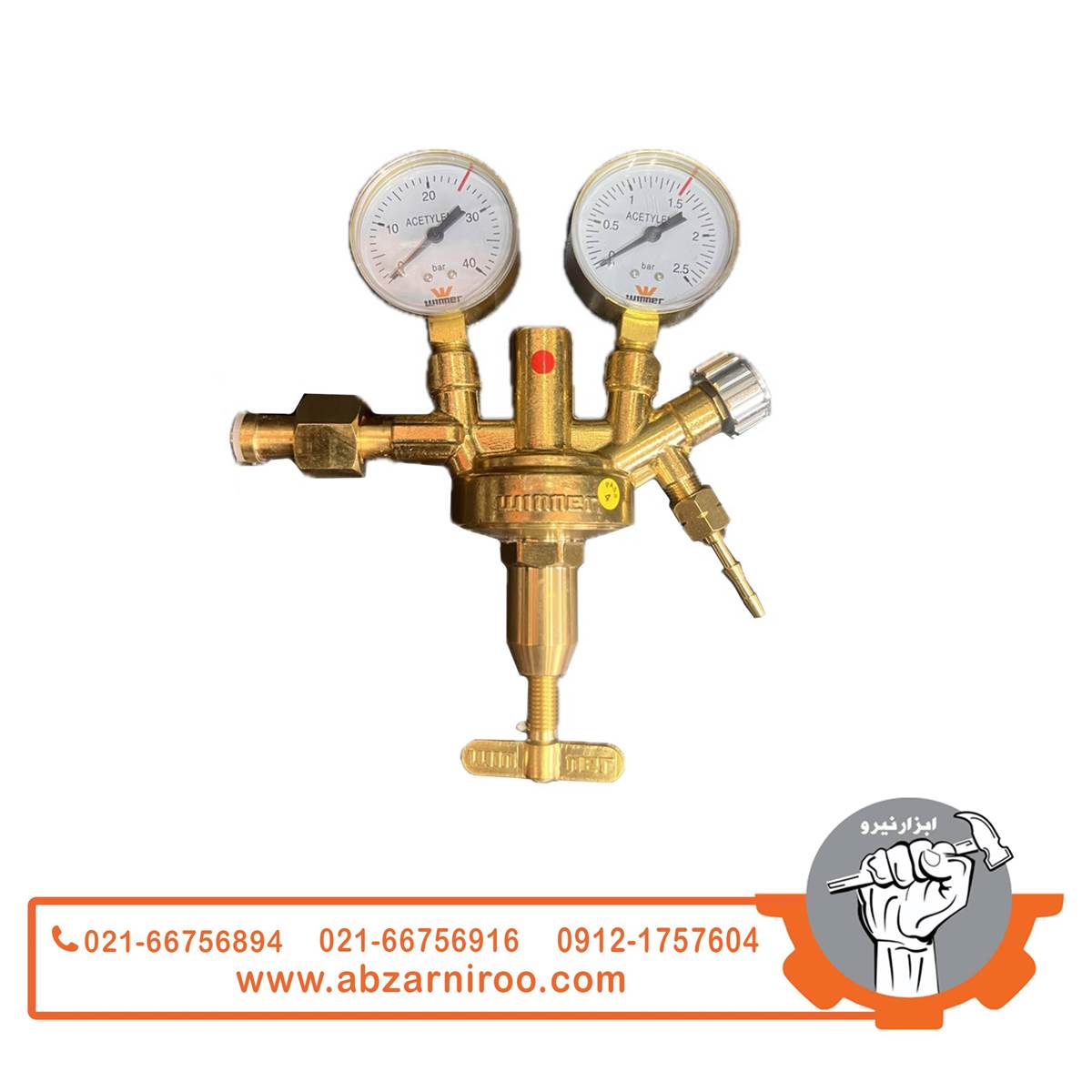 مانومتر استیلن طرح زینسر وینر مدل W-030AC مانومتر استیلن طرح زینسر وینر مدل W-030AC