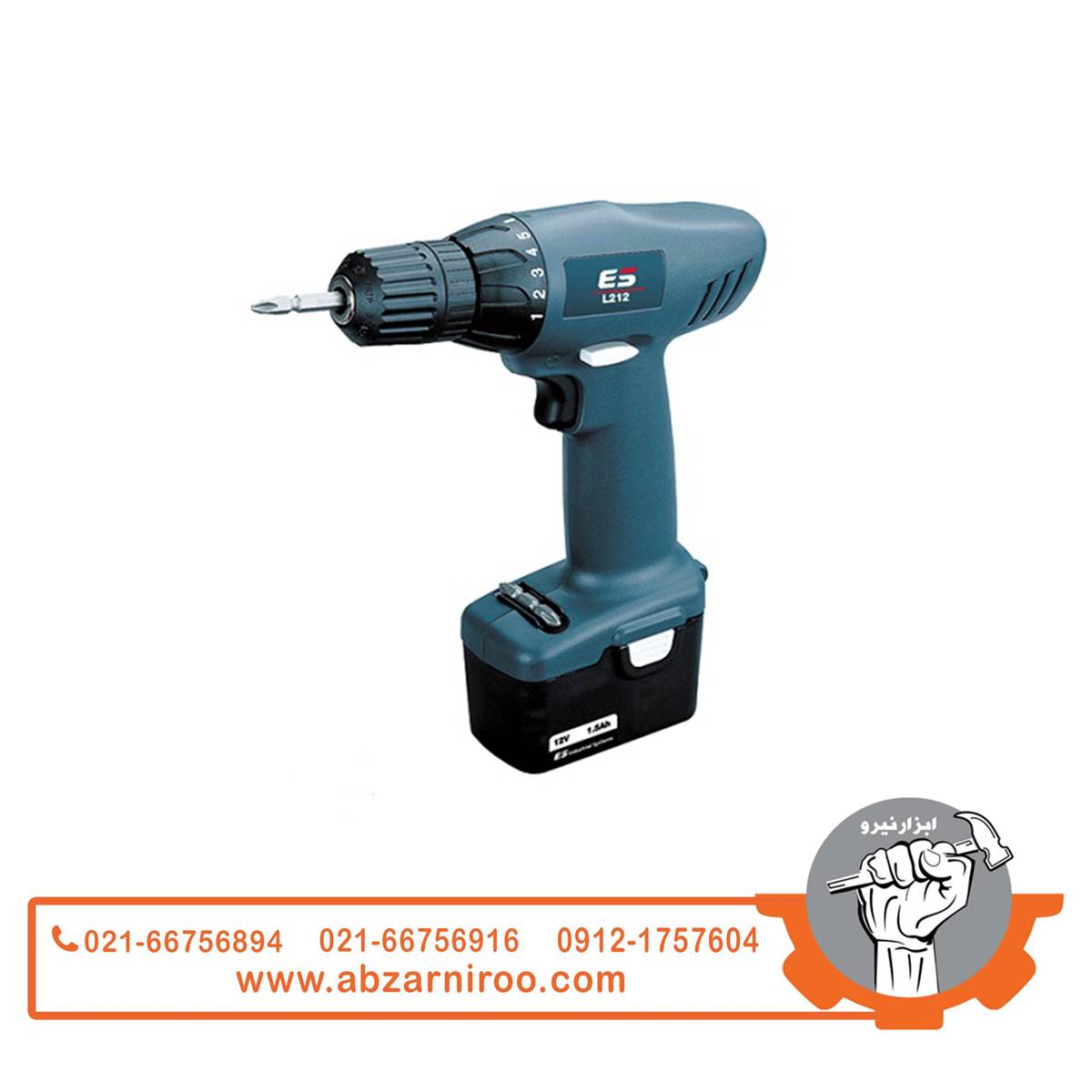 دریل پیچ گوشتی شارژی ای اس مدل L212 دریل پیچ گوشتی شارژی ای اس مدل L212