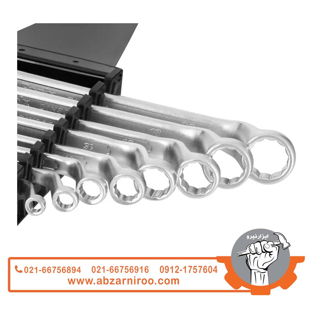 مجموعه 8 عددی آچار دو سر رینگ رونیکس مدل RH-2301 مجموعه 8 عددی آچار دو سر رینگ رونیکس مدل RH-2301