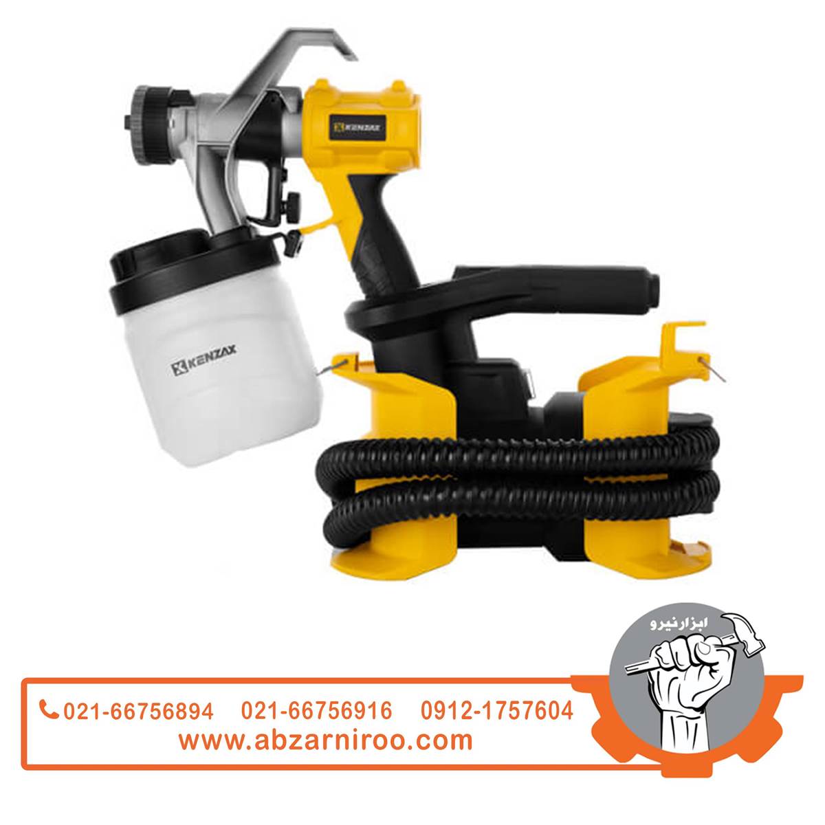 پیستوله برقی دوشی خرطومی 600 وات HVLP کنزاکس مدل KSG-2600 پیستوله برقی دوشی خرطومی 600 وات HVLP کنزاکس مدل KSG-2600