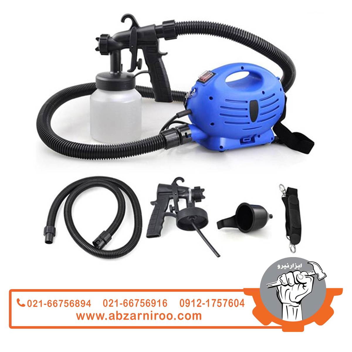 پیستوله برقی خرطومی 650 وات پینت زوم مدل A21 پیستوله برقی خرطومی 650 وات پینت زوم مدل A21