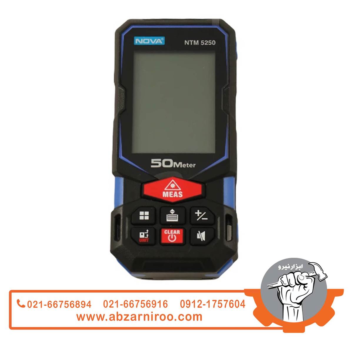 متر لیزری 50 متری نووا مدل NTM-5250 متر لیزری 50 متری نووا مدل NTM-5250