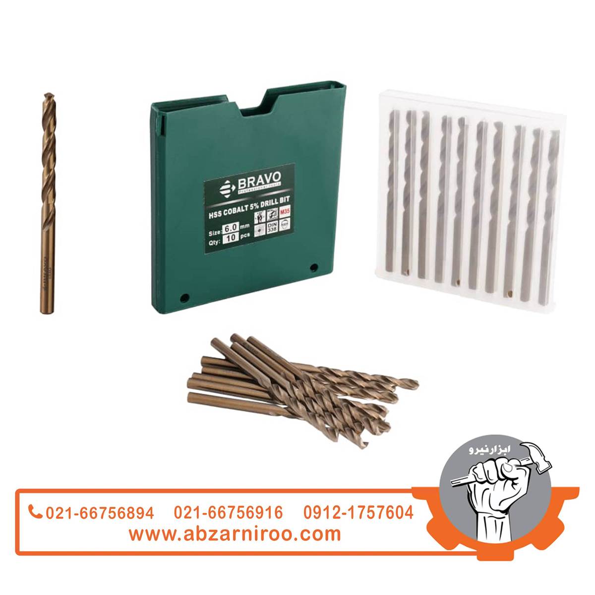مته 5 درصد کبالت براوو سایز 6.5 (بسته 10 عددی) مته 5 درصد کبالت براوو سایز 6.5 (بسته 10 عددی)