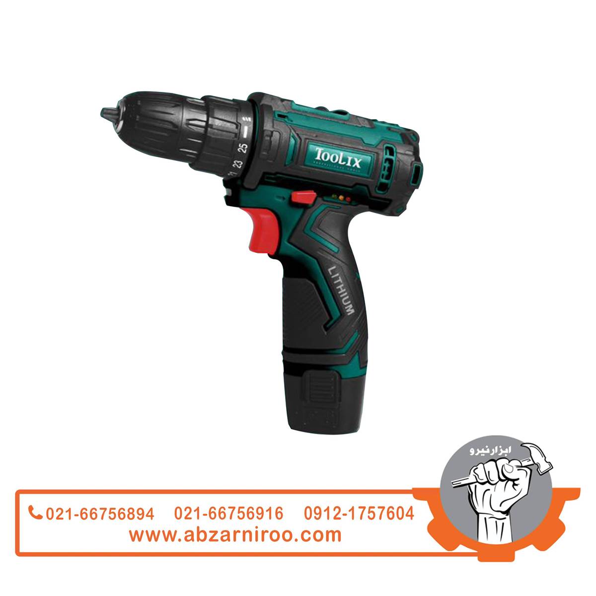 دریل پیچگوشتی شارژی 12 ولت تولیکس مدل TX-2412BM دریل پیچگوشتی شارژی 12 ولت تولیکس مدل TX-2412BM