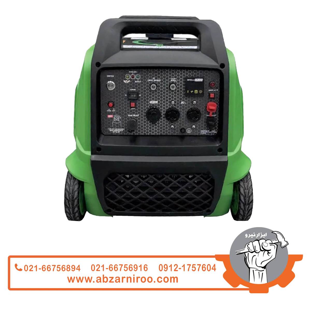 موتور برق اینورتری گازسوز 3.3 کیلو وات گرین پاور مدل CC3800RI-NG/LPG