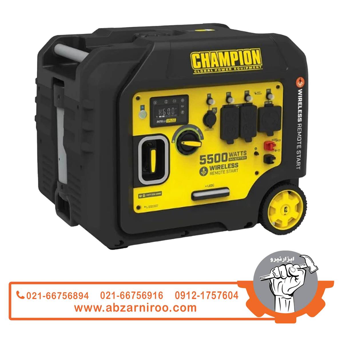 موتور برق اینورتری بنزینی سایلنت 5.5 کیلو وات چمپیون مدل 501001