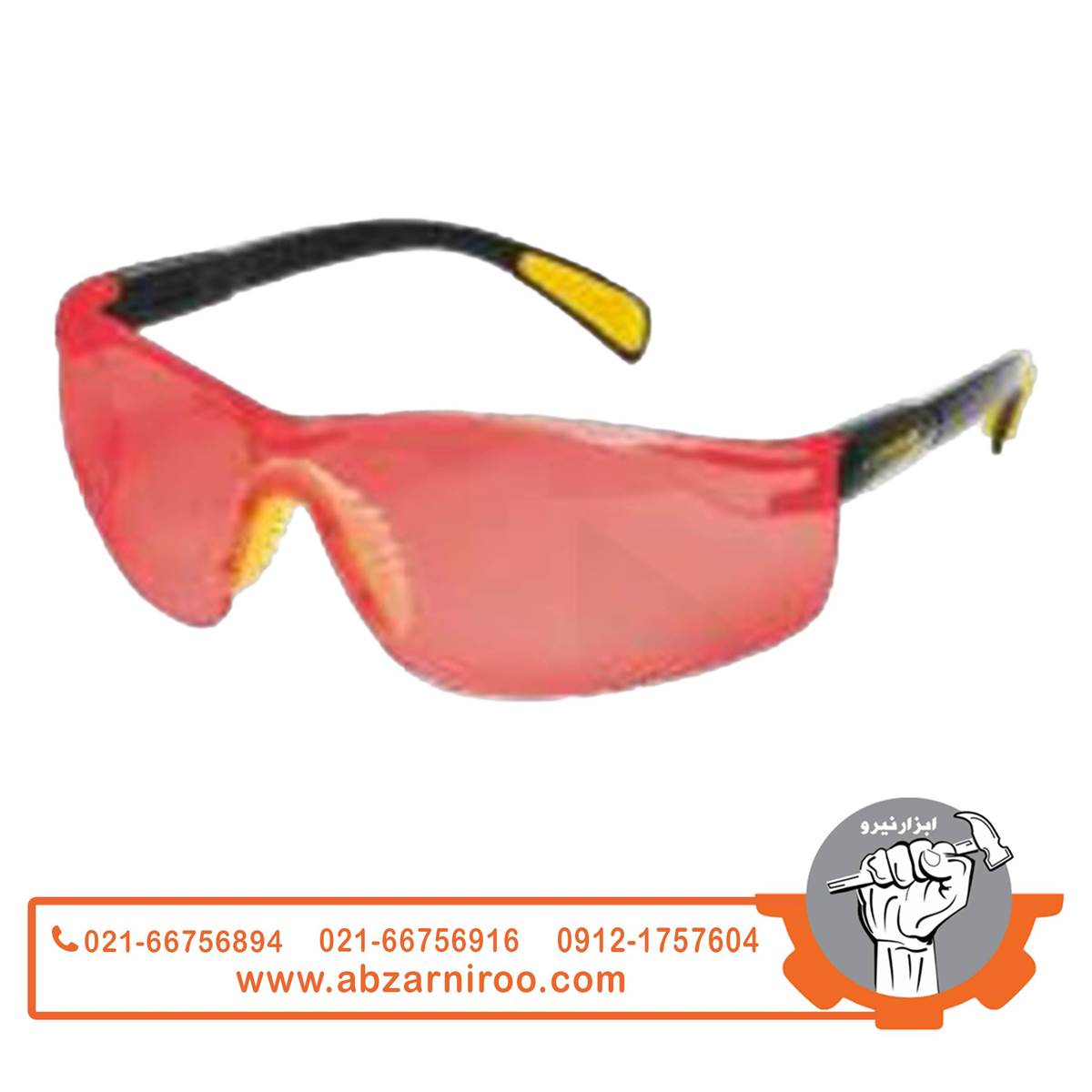 عینک ایمنی مهندسی قرمز کنزاکس مدل 1775