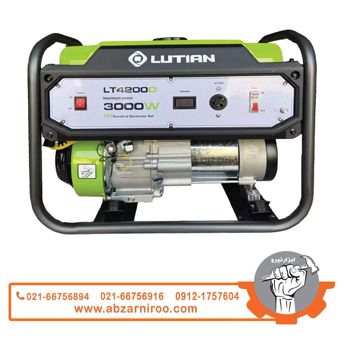 موتور برق بنزینی تک فاز 3 کیلو وات لوتیان مدل LT4200D