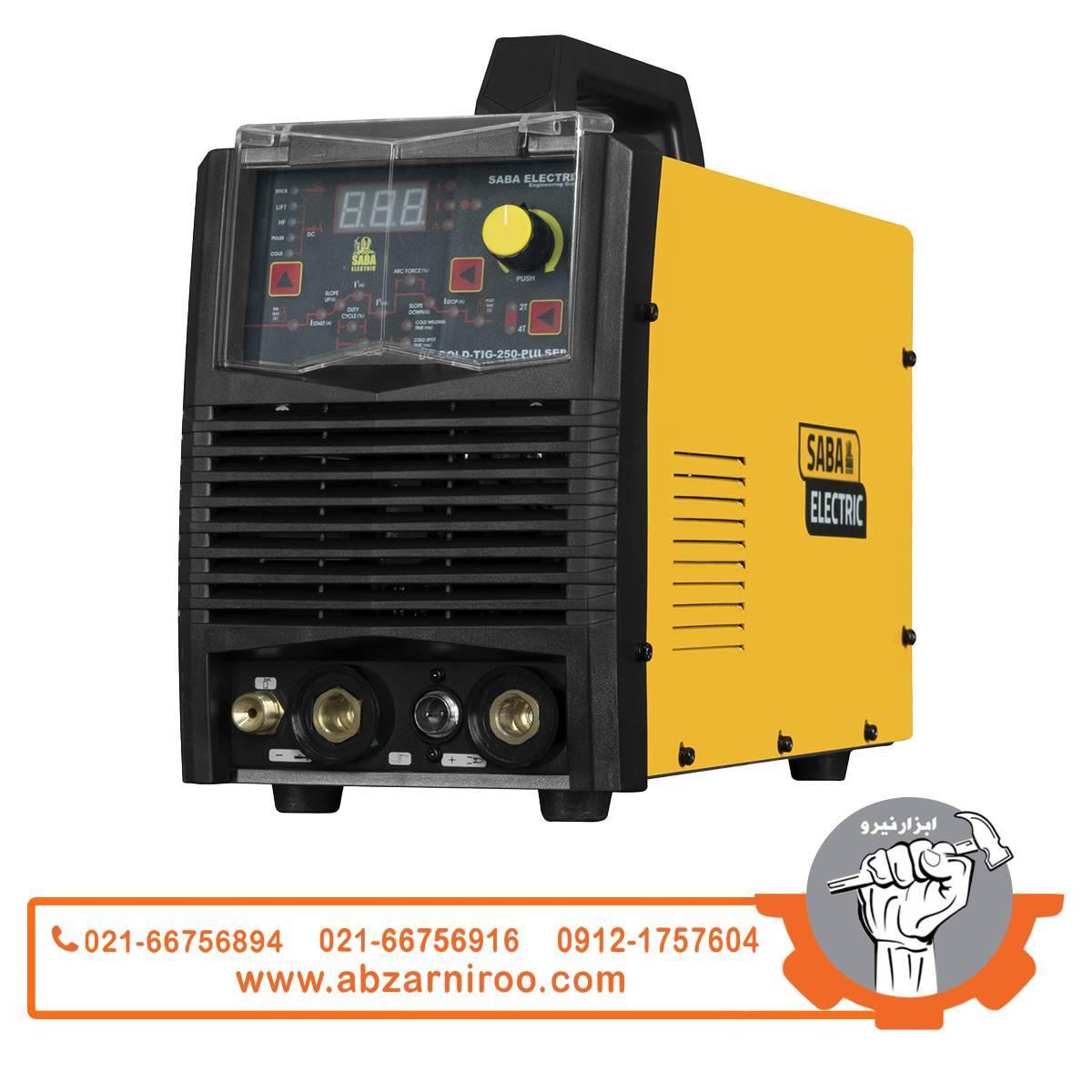 تیگ اینورتری تک فاز دیجیتال پالسی با HF صبا الکتریک مدل DC COLD TIG 250 PULSE تیگ اینورتری تک فاز دیجیتال پالسی با HF صبا الکتریک مدل DC COLD TIG 250 PULSE