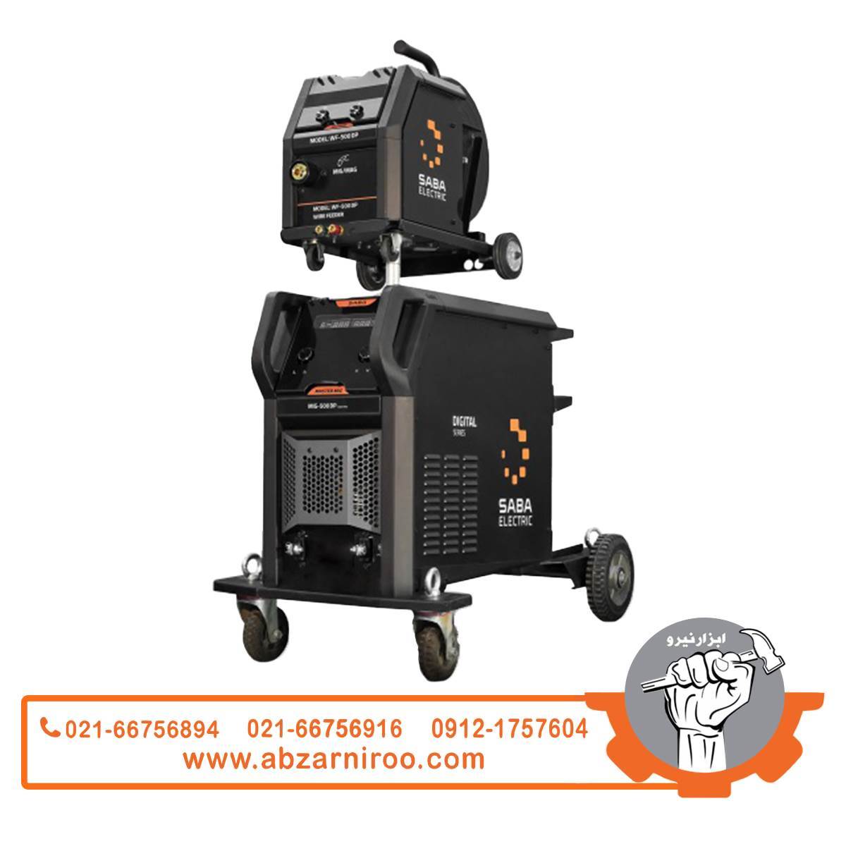 میگ مگ دبل پالس پرو سه فاز آب خنک صبا الکتریک مدل MIG 500 PRO DOUBLE PULSE WC